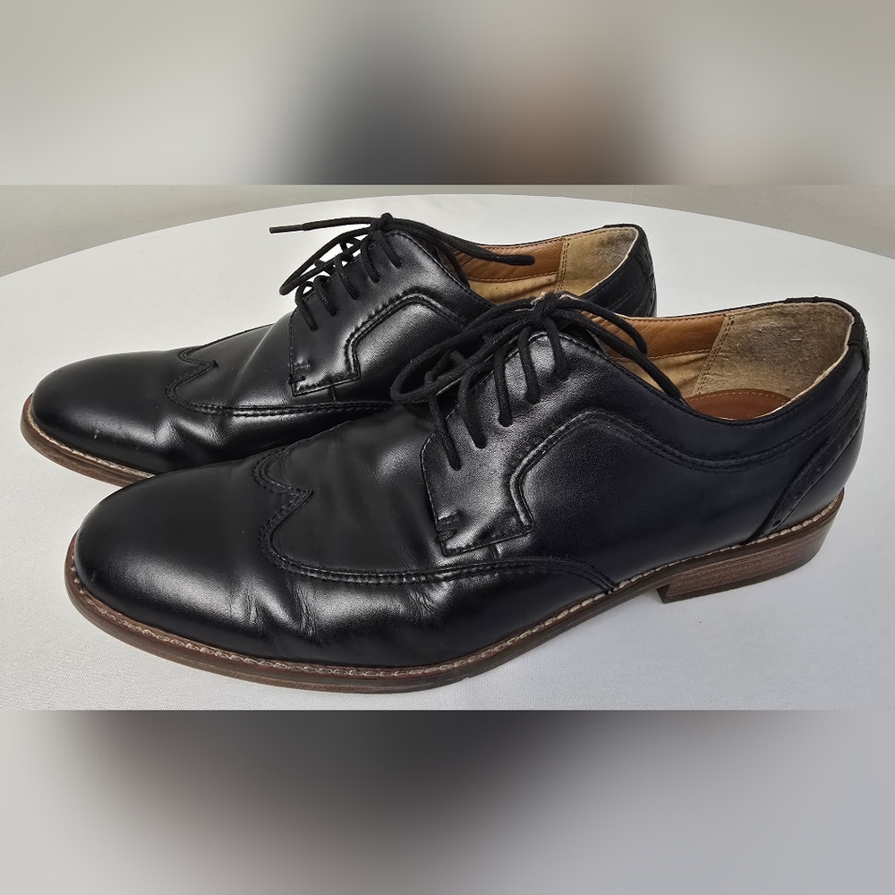 Dockers Bradford Size 11 M Comfort Zone Black Leather Oxford Dress Shoes